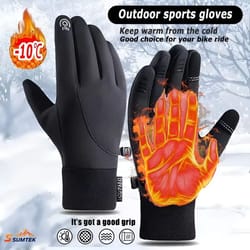 thermal fleece touchscreen winter gloves