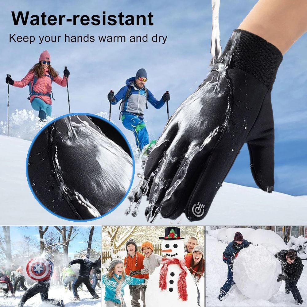 Thermal Fleece Touchscreen Winter Gloves 1