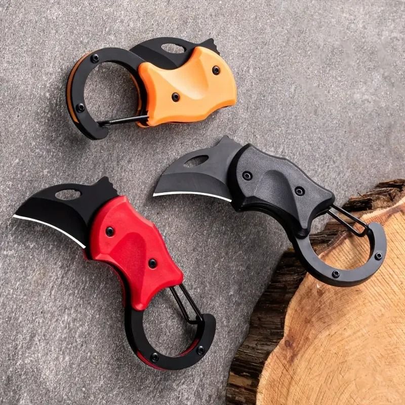 Mini Fox Necklace Keychain Pocket Knife 1