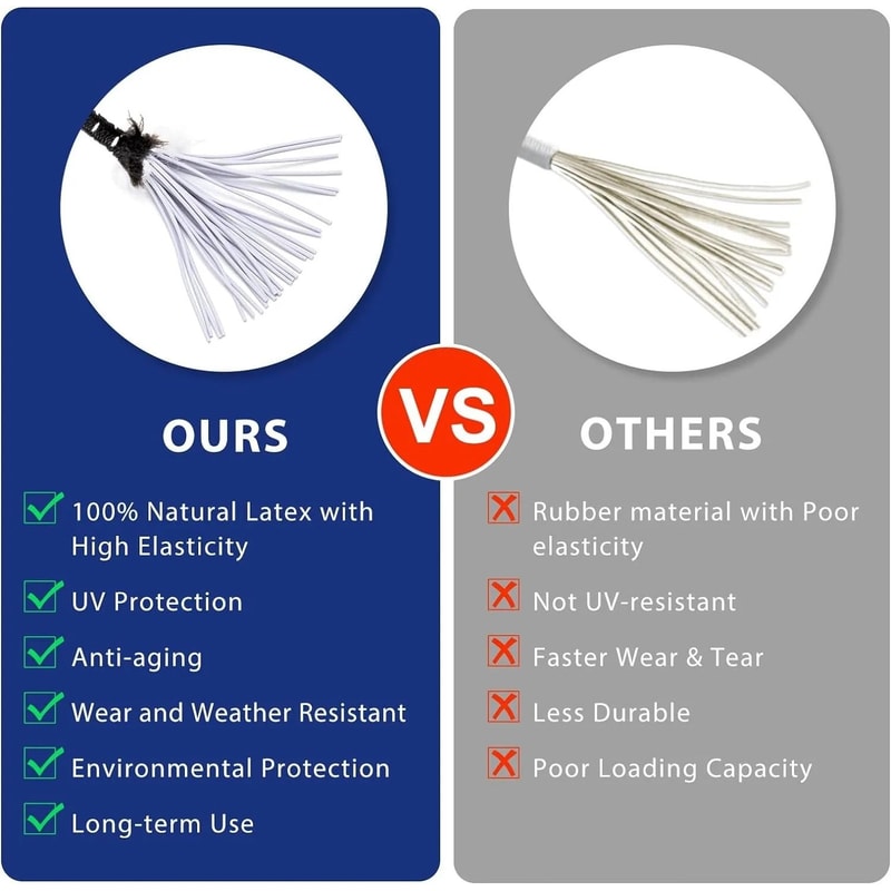 IndustrialStandard Bungee Ball TieDown Set 50Pcs 1