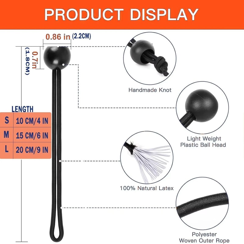 IndustrialStandard Bungee Ball TieDown Set 50Pcs 3