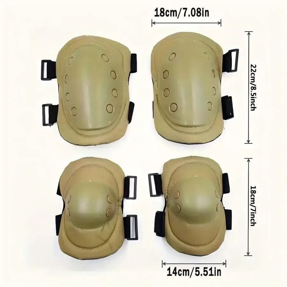 Airsoft Tactical Knee And Elbow Protective Pad Set 4PCS 1