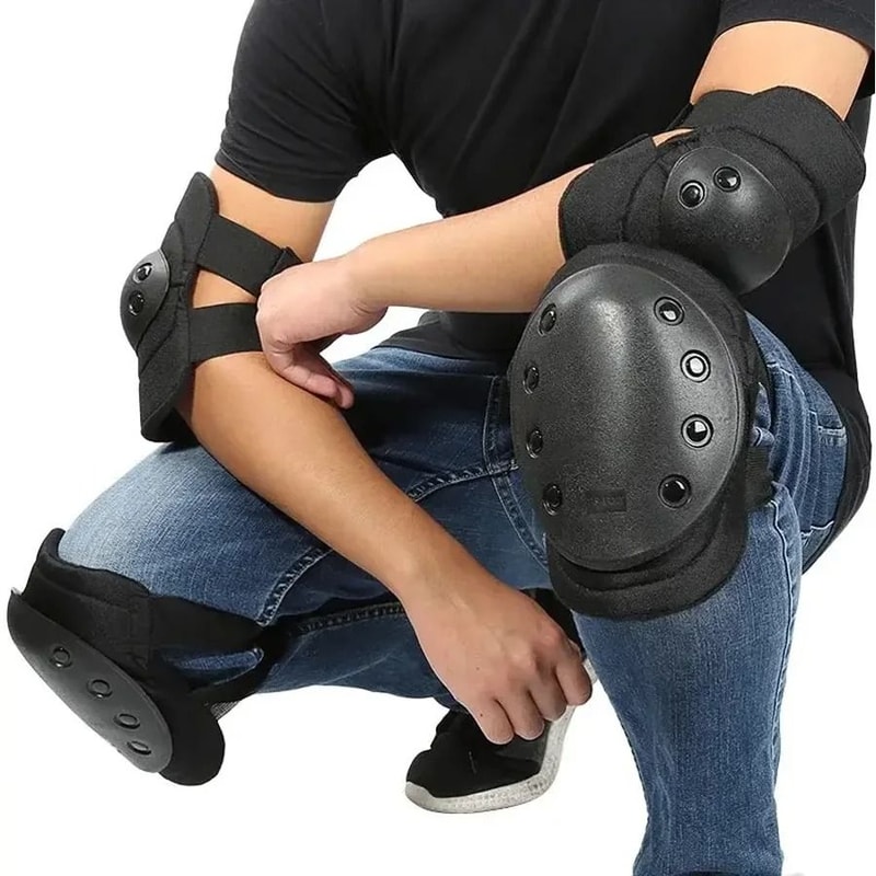 Airsoft Tactical Knee And Elbow Protective Pad Set 4PCS 4
