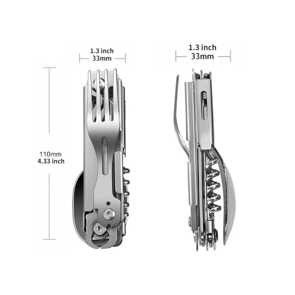 6In1 Multifunctional Tactical Camping Cutlery Set 3