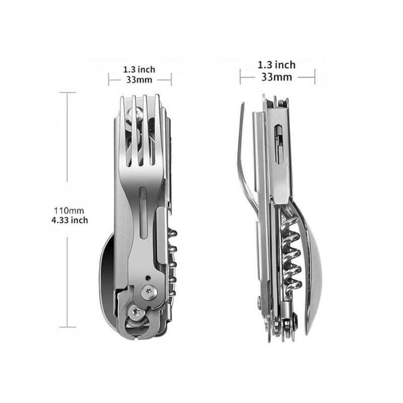 6In1 Multifunctional Tactical Camping Cutlery Set 3