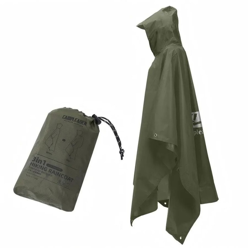 3in1 Multifunctional Outdoor Survival Raincoat 9