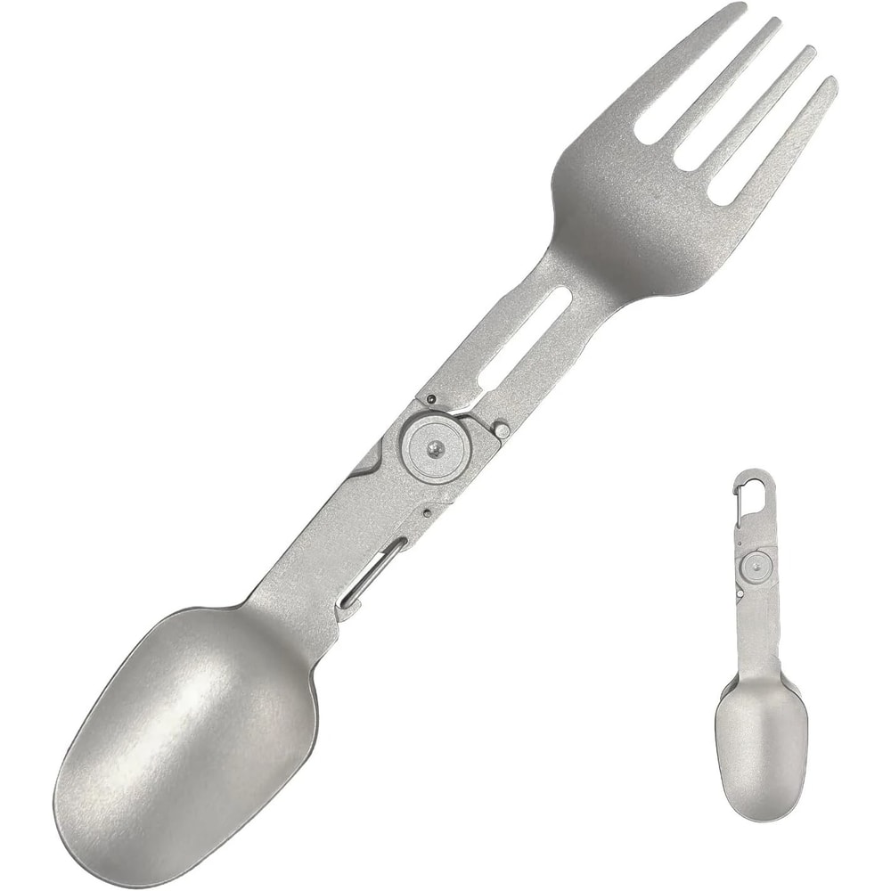 HighPerformance Pure Titanium Folding Tableware Combo 0