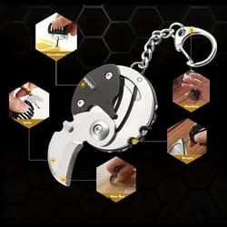 outdoor multifunctional mini coin pocket tool