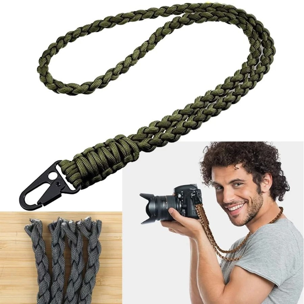 HeavyDuty Tactical Paracord Lanyard Keychain 0