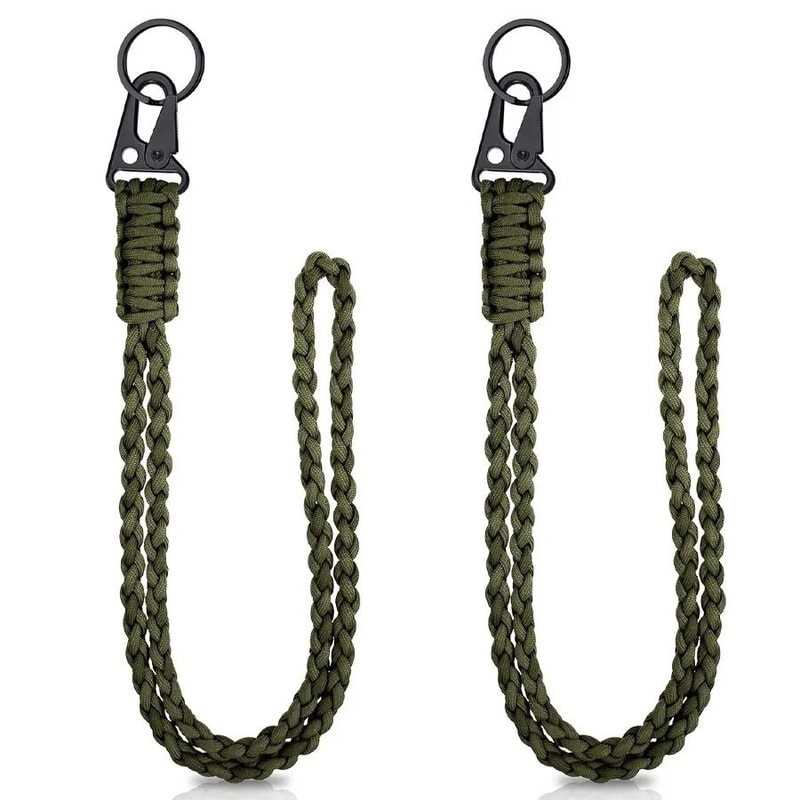 HeavyDuty Tactical Paracord Lanyard Keychain 7