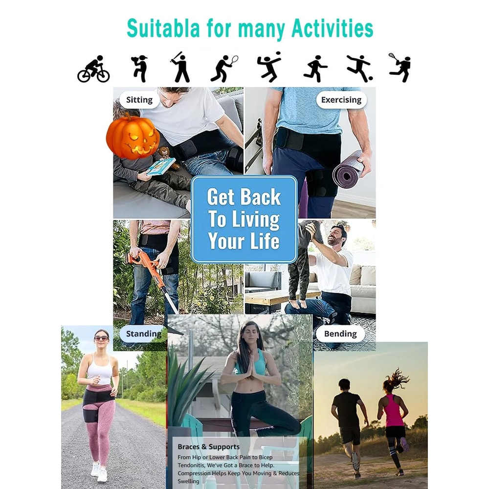 Professional Hip And Thigh Compression Support Wrap 5