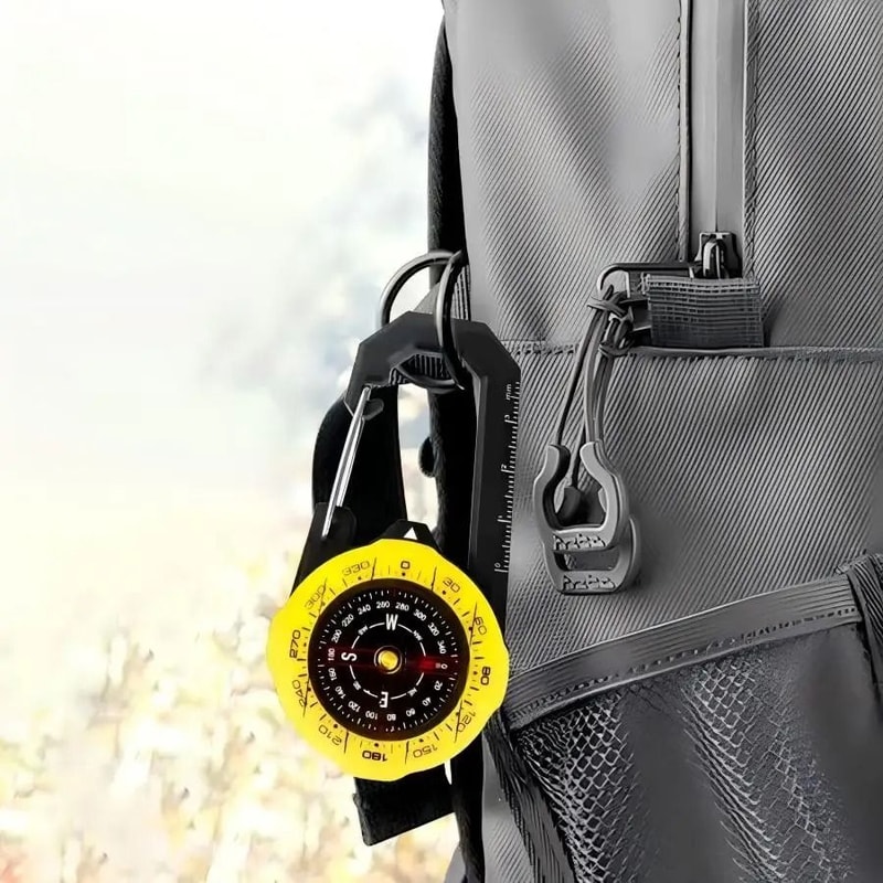 Waterproof Tactical Carabiner Compass Guide 2