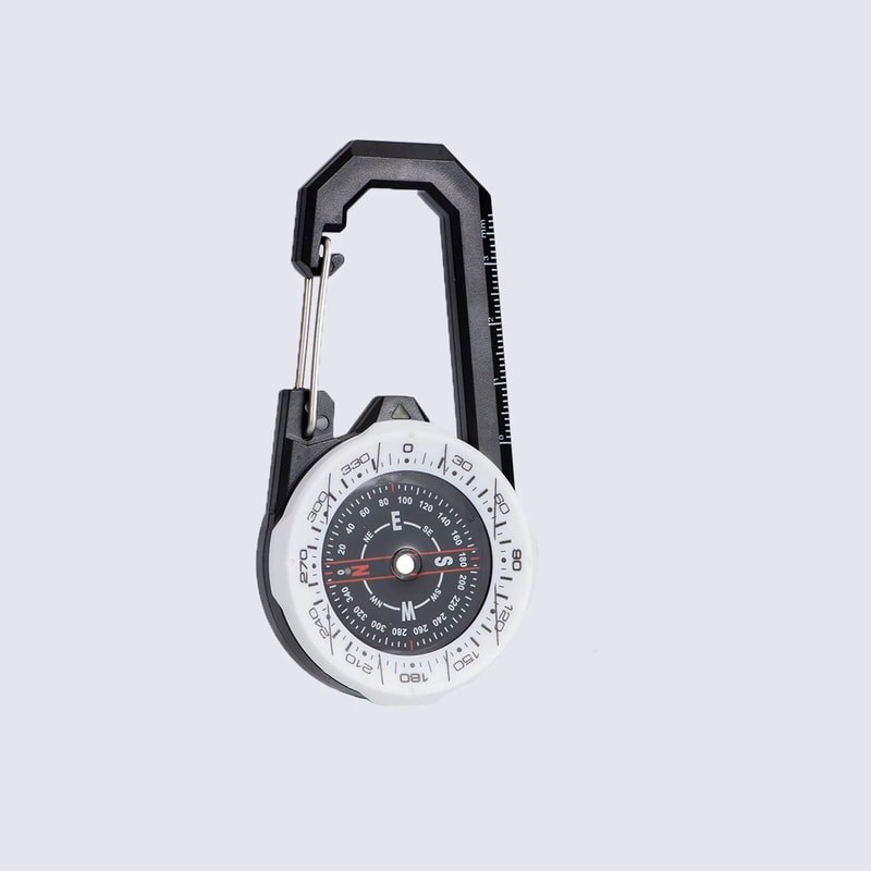 Waterproof Tactical Carabiner Compass Guide 6
