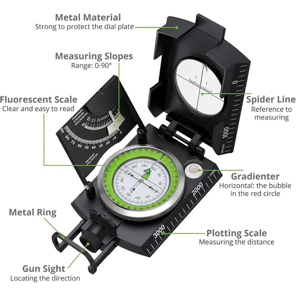 IndustrialStandard Professional Military Sighting Compass 3