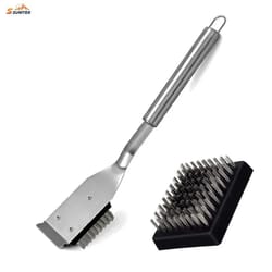 industrial-standard 16.5 bbq grill brush and scraper