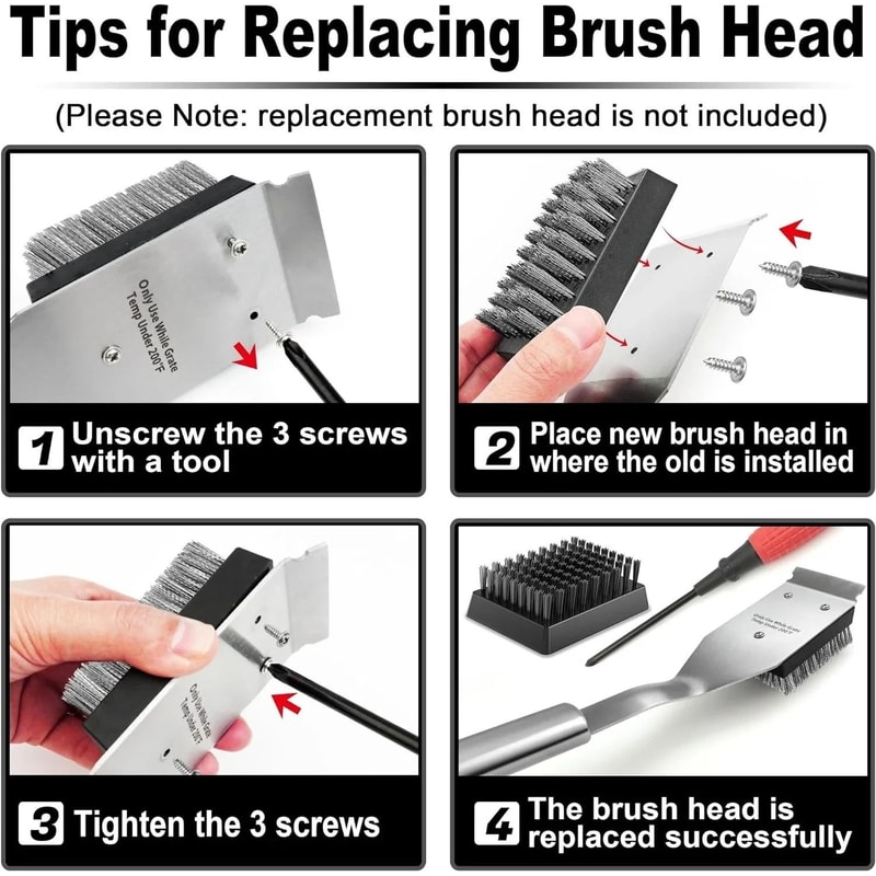 IndustrialStandard 165 BBQ Grill Brush And Scraper 4