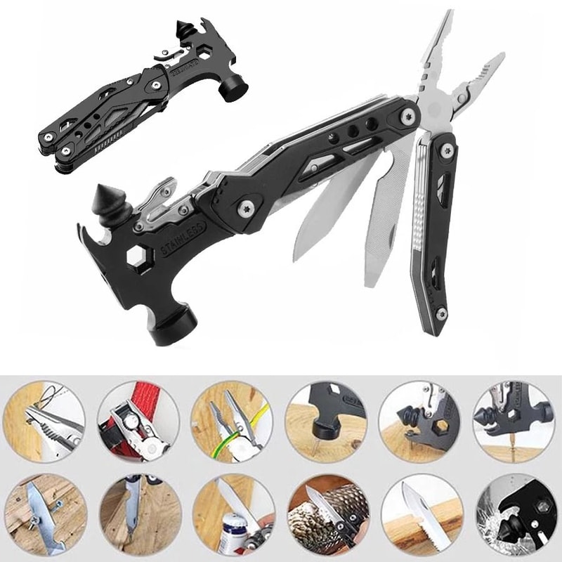 IndustrialStandard 16In1 Tactical Survival Hammer 0