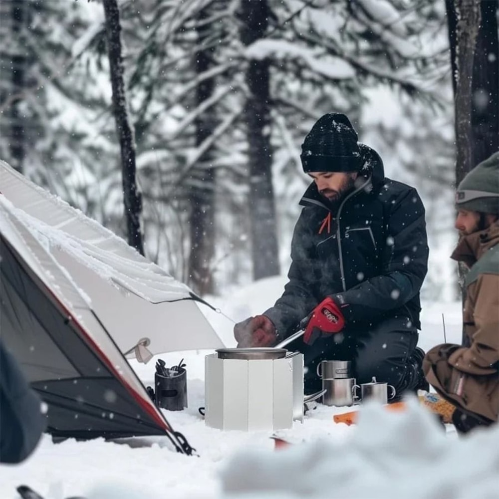 IndustrialStandard Aluminum Folding Stove Windscreen 5