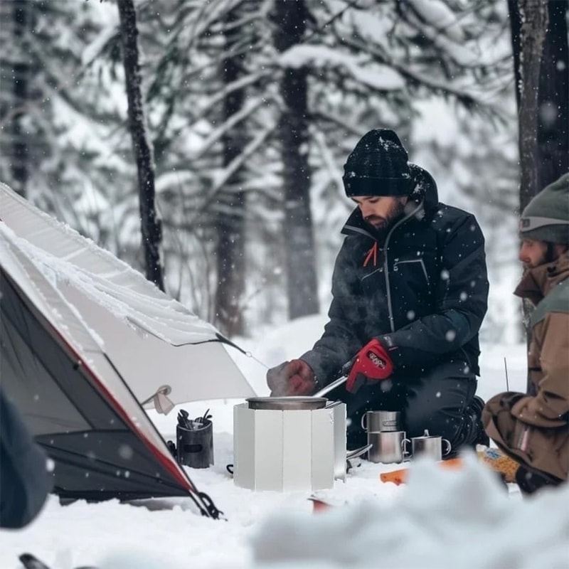 IndustrialStandard Aluminum Folding Stove Windscreen 5