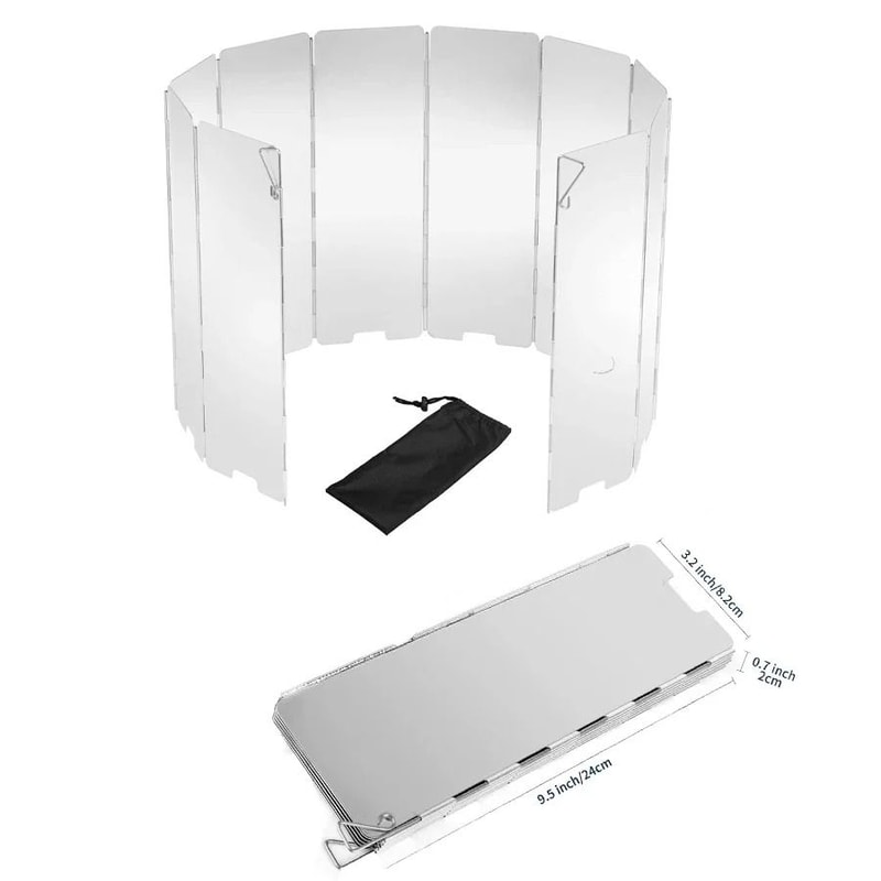 IndustrialStandard Aluminum Folding Stove Windscreen 8