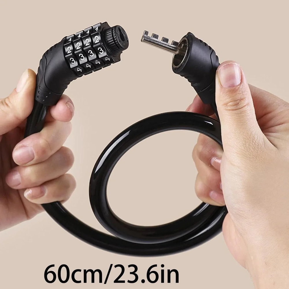 HighStrength 4Digit Resettable Bicycle Security Lock 1