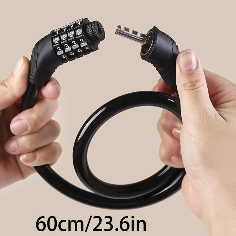 HighStrength 4Digit Resettable Bicycle Security Lock 1