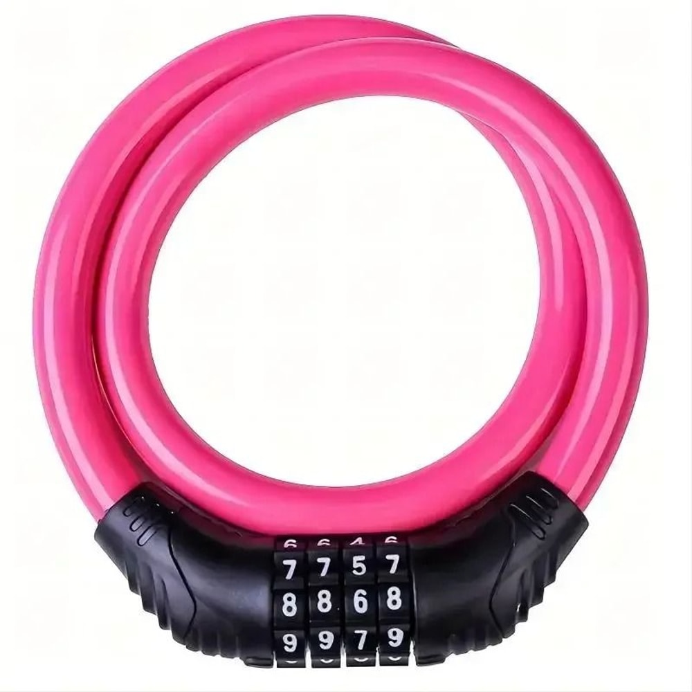HighStrength 4Digit Resettable Bicycle Security Lock 6