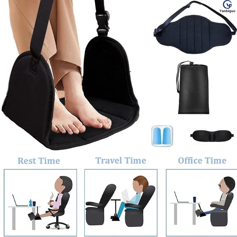 Professional Portable Travel Footrest With Detachable Support Plate 0