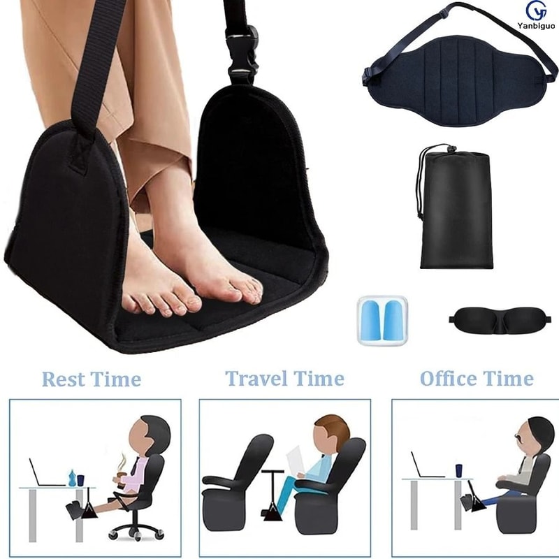 Professional Portable Travel Footrest With Detachable Support Plate 0