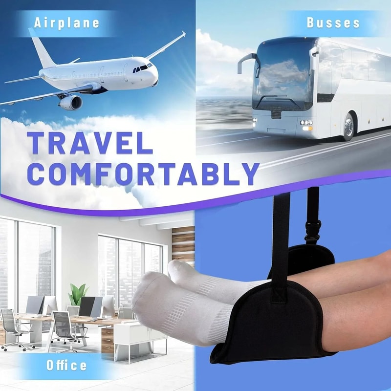 Professional Portable Travel Footrest With Detachable Support Plate 4
