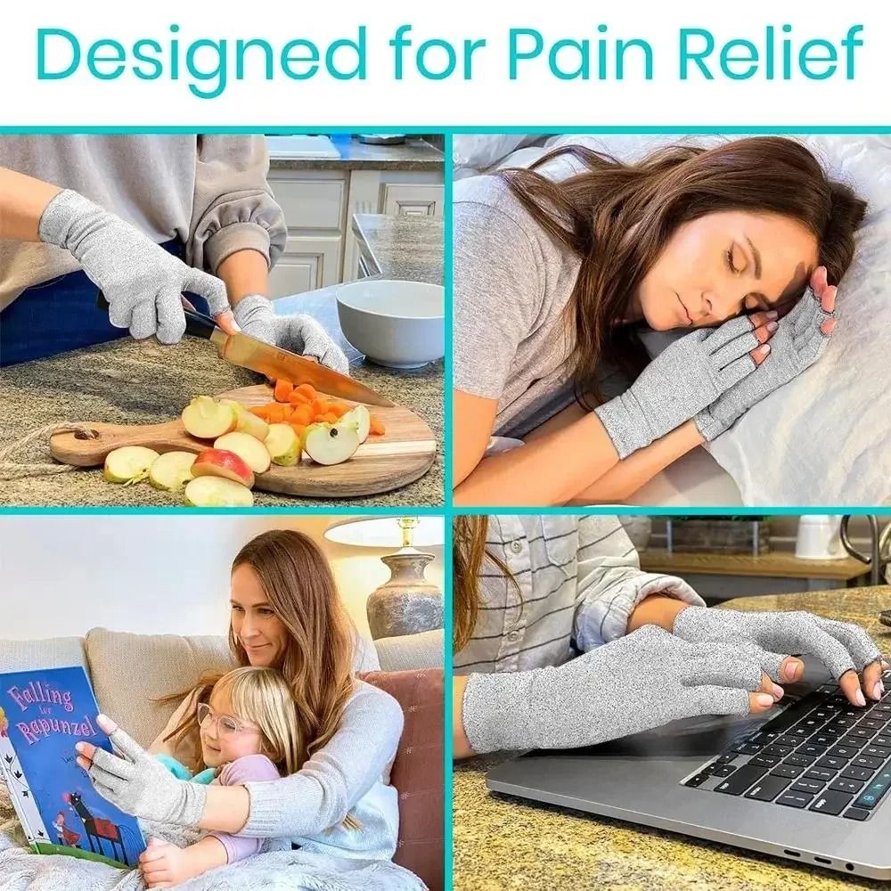 Premium Bamboo Fiber Arthritis Compression Gloves 5