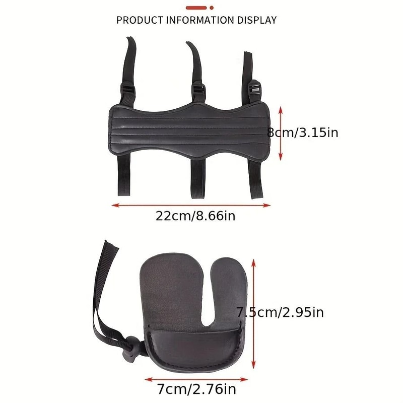 Professional Archery Protection Set Arm Finger Guards 1