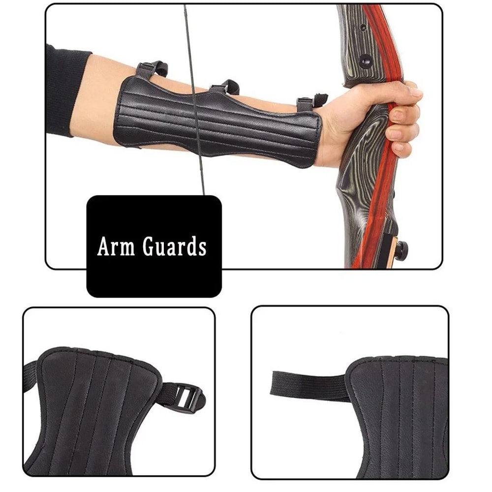 Professional Archery Protection Set Arm Finger Guards 4