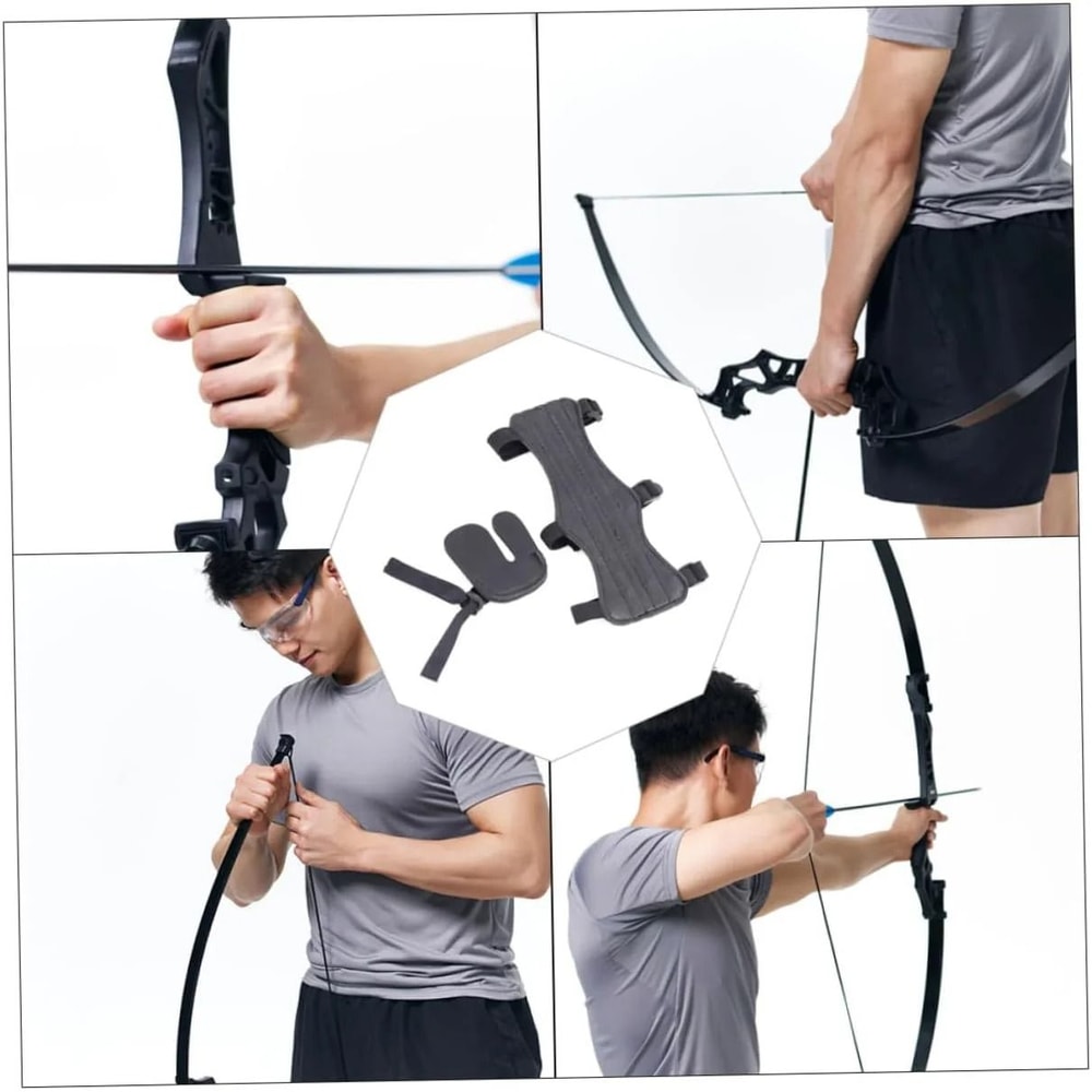 Professional Archery Protection Set Arm Finger Guards 5