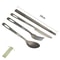 IndustrialStandard Pure Titanium Camping Utensil Set 6