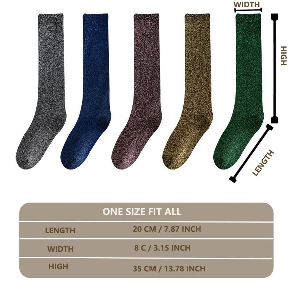 Glitter Slouch Sparkle Scrunch Socks 3