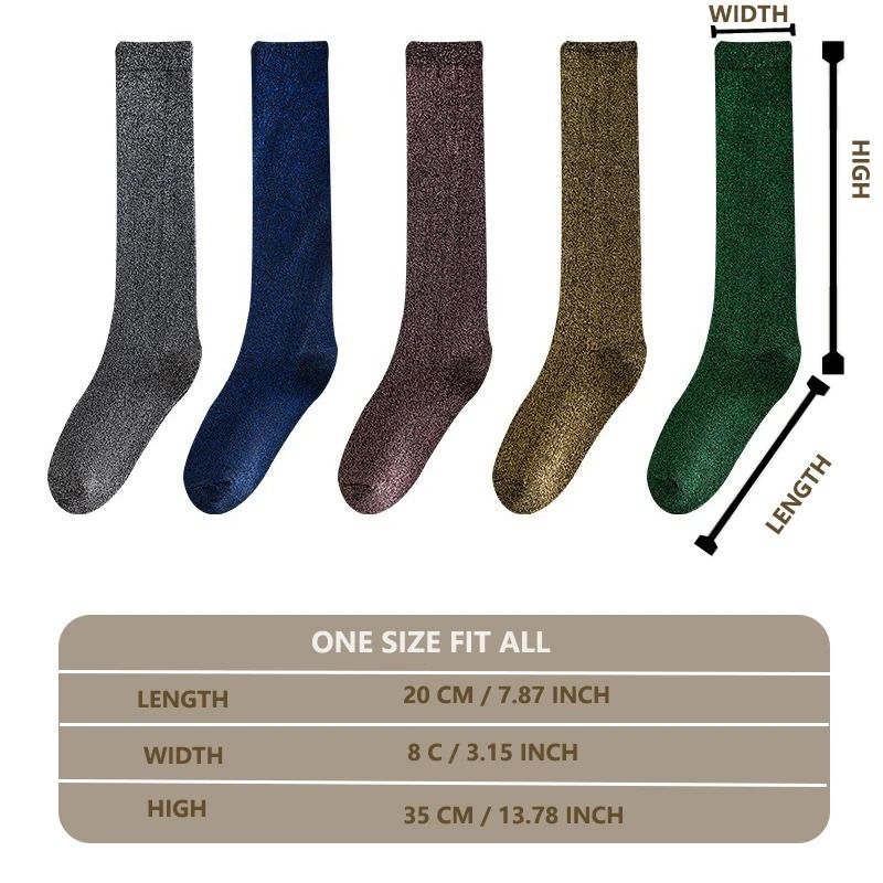 Glitter Slouch Sparkle Scrunch Socks 3