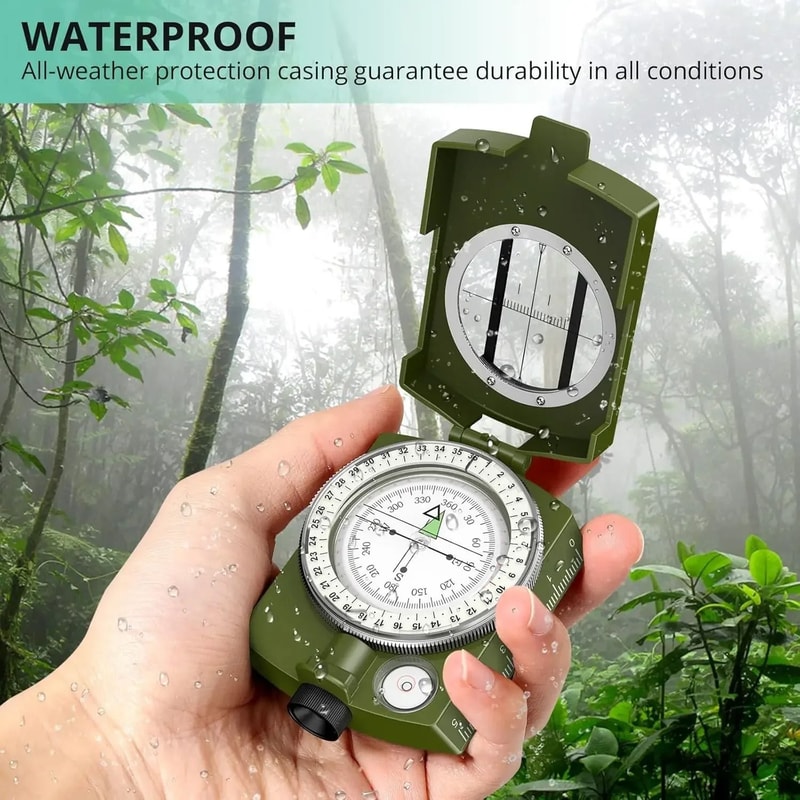 IndustrialStandard Waterproof Navigation Survival Compass 5
