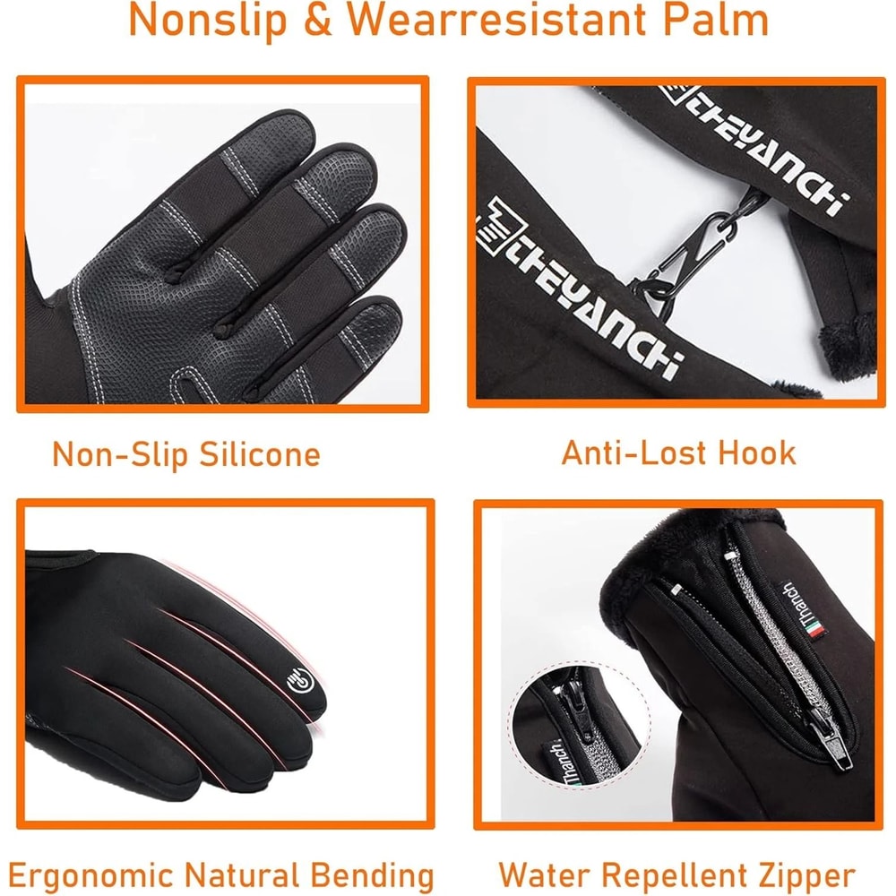 HighPerformance Winter Fingerless Thermal Gloves 1