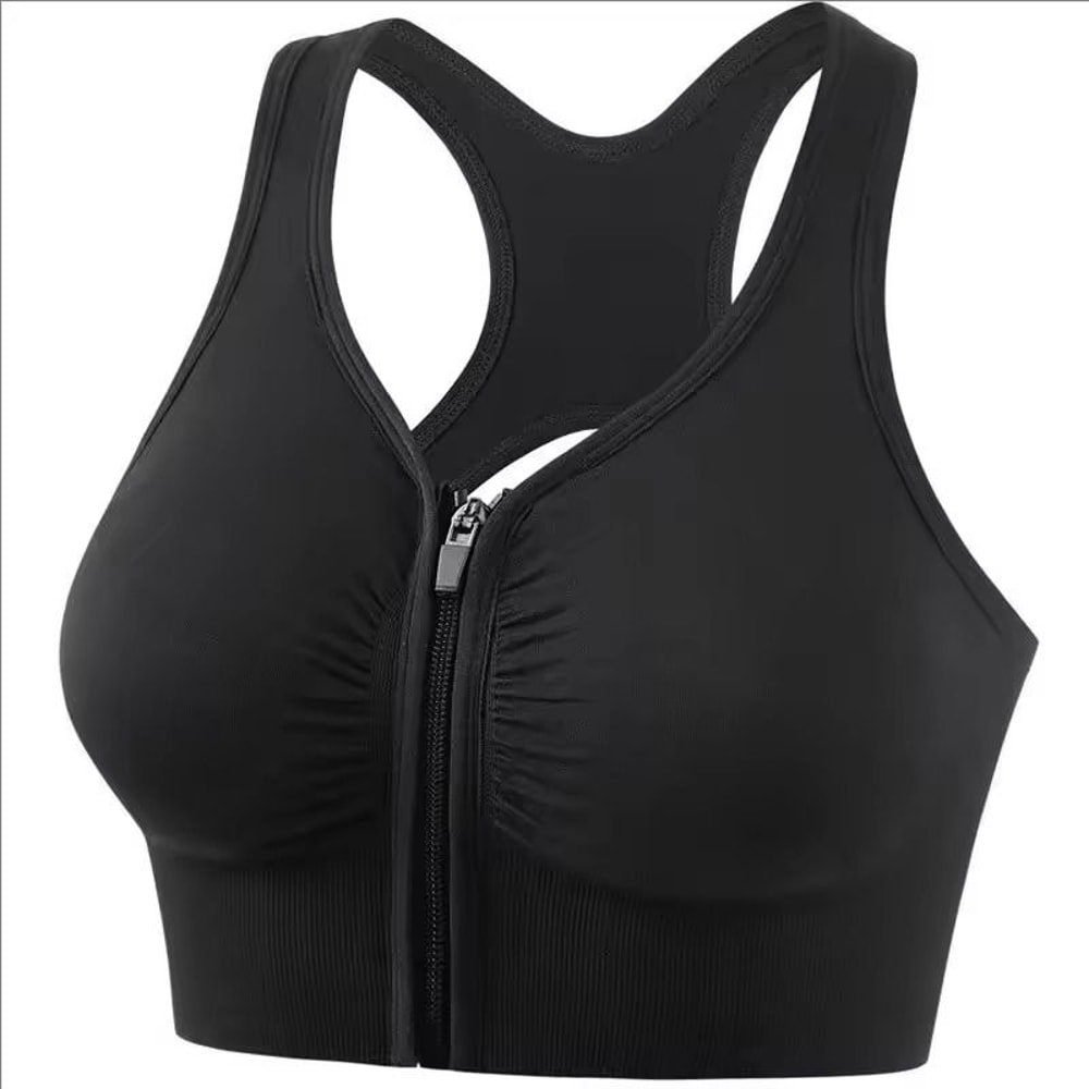 Front Zipper Sports Bra Fitness Top 5
