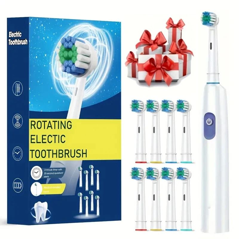 Rechargeable Rotary Electric Toothbrush For Adults 10