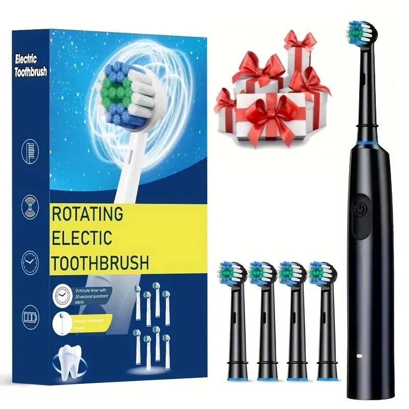 Rechargeable Rotary Electric Toothbrush For Adults 6