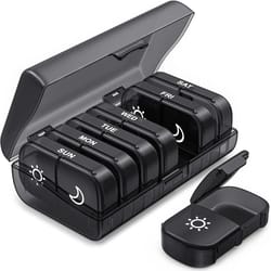 7-day am/pm weekly pill organizer