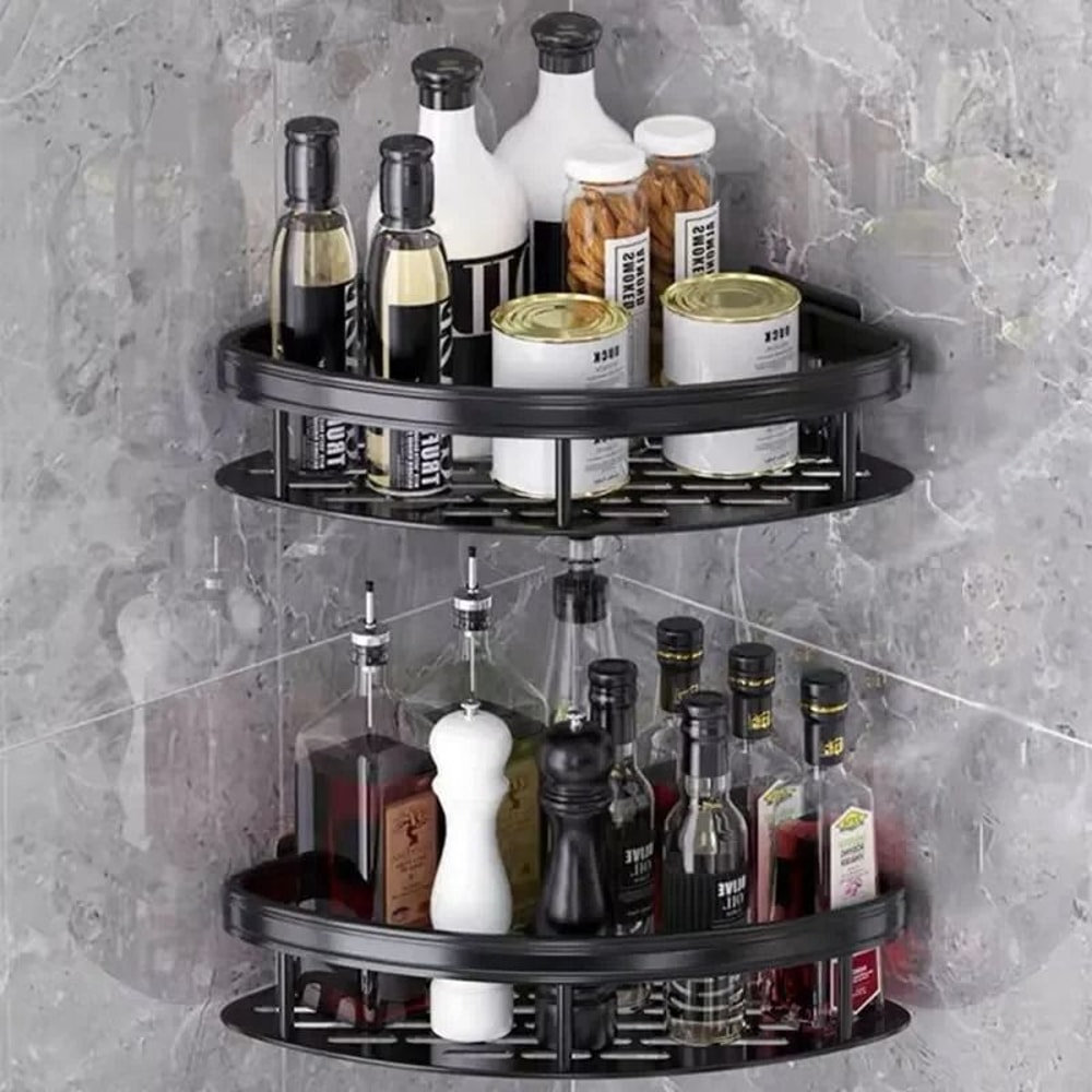 NoDrill Wall Mount Bathroom Storage Rack 4