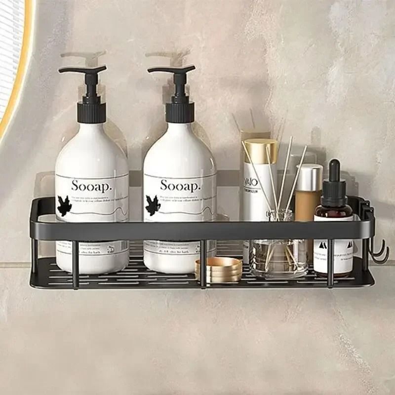NoDrill Wall Mount Bathroom Storage Rack 7