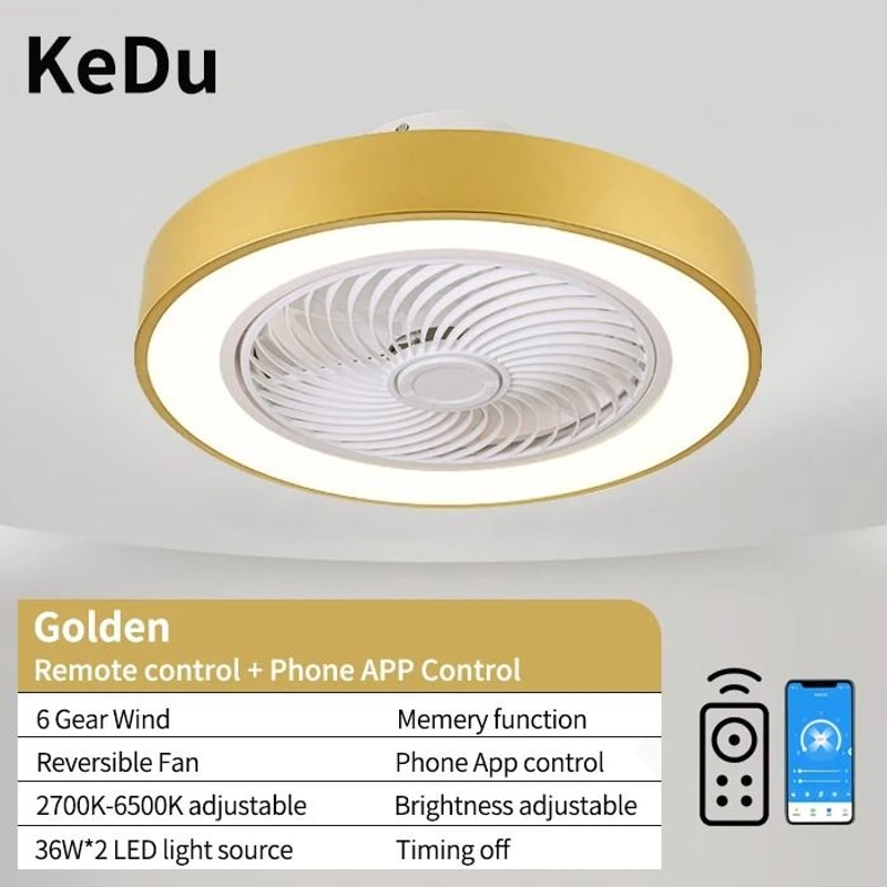 Integrated Modern Ceiling Fan Light 11