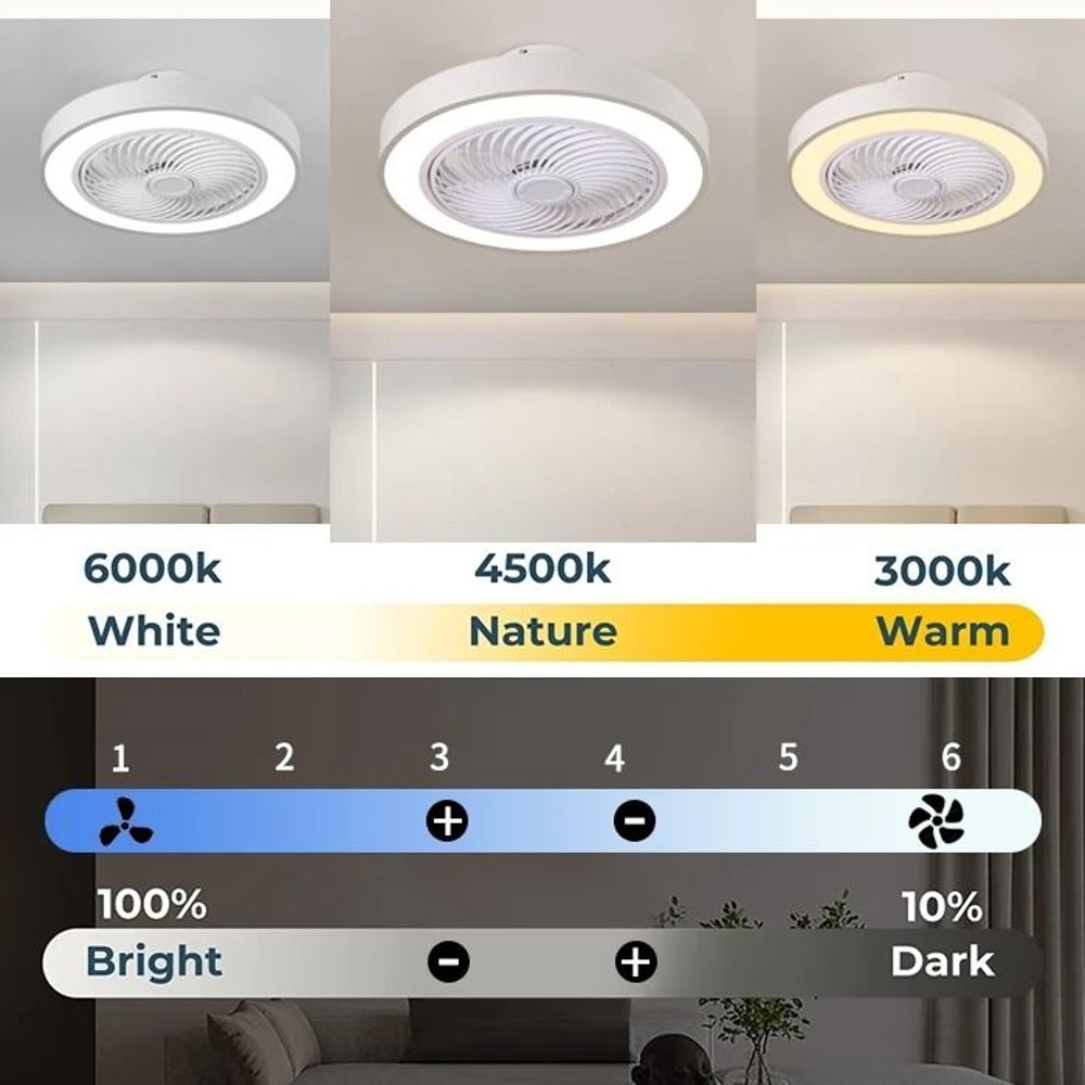 Integrated Modern Ceiling Fan Light 4