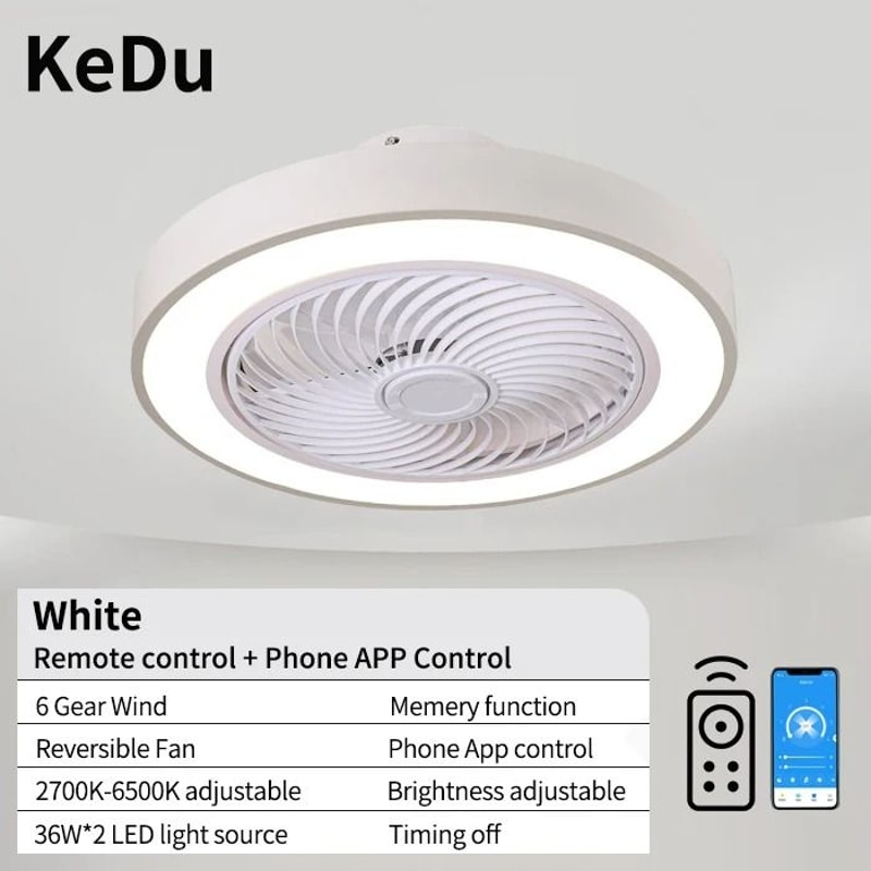 Integrated Modern Ceiling Fan Light 7