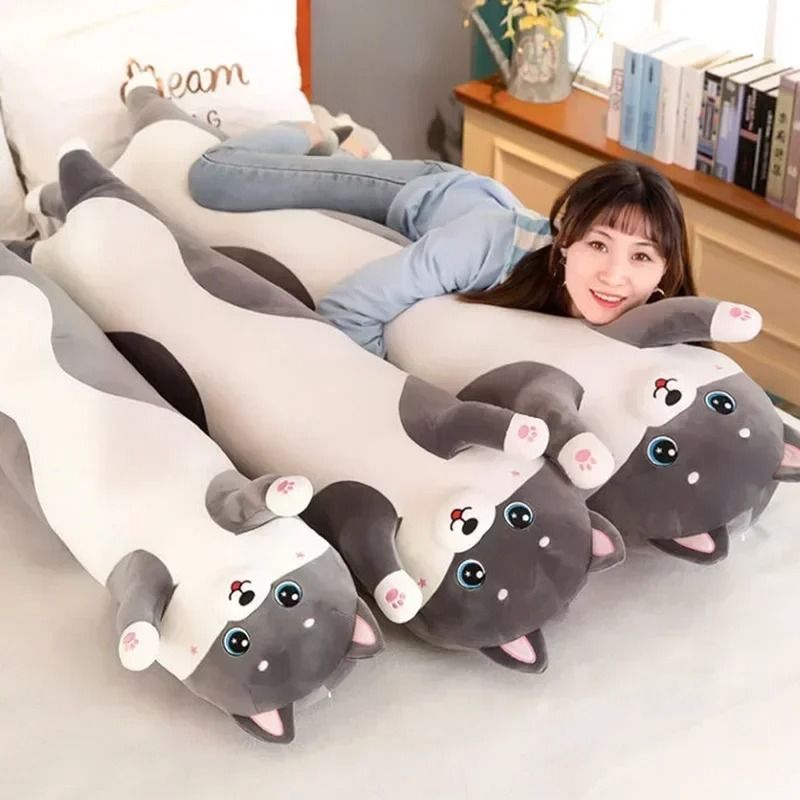 Lovely Husky Side Sleeping Body Pillow 1