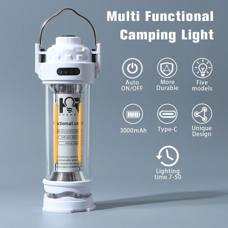 DOTWISE 3000mAh Portable Retro Camping Lantern 2